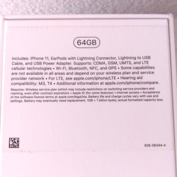APPLE iPHONE 11 BOX ONLY 64GB Original Packaging OEM Stickers COLLECTIBLE Nerd - Picture 12 of 15